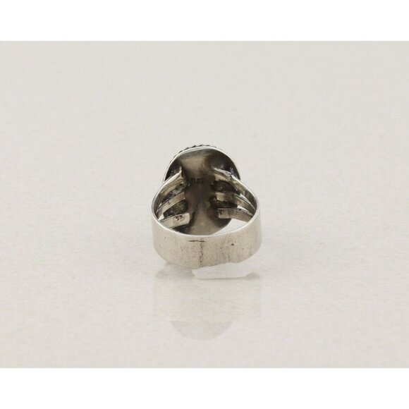 Sterling Silver Natural Turquoise Ring Size 6 - Picture 6 of 6